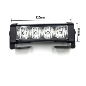 4 x 4 LED 12v 24v Warnleuchten Notfall Frontblitzer Blitzlicht Strobe Leuchten Orange Lkw Pkw