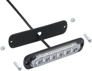 4 x 6 LED 12v Warnleuchten Notfall Frontblitzer Blitzlicht 8 Modi Orange Lkw Pkw