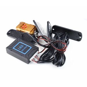 4 x 6 LED 12v 24v Warnleuchten Notfall Frontblitzer Lampen mit Fernbedienung Lkw Pkw