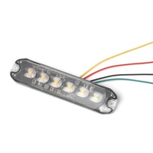 6 LED Warnleuchten Notfall Frontblitzer Blitzlicht Schlank Licht 10W 12v 24v