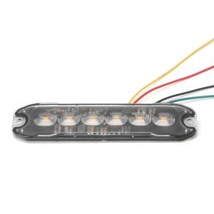 6 LED Warnleuchten Notfall Frontblitzer Blitzlicht Schlank Licht 10W 12v 24v