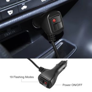 40w COB LED BAR Blitzlicht Warnleuchte Notfall Strobe Leuchte mit Ständer 12V 24V