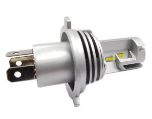 2 x Led H4 Lys Hovedlys Lyspærer Strålekaster Lampe Lastebil Bil Hi/Low Beam 50W 5000lm 6500K 12V 24V