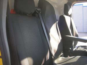 2+1 Huse Scaune pentru RENAULT MASTER 2009-2016 Microbuze Negru Textil