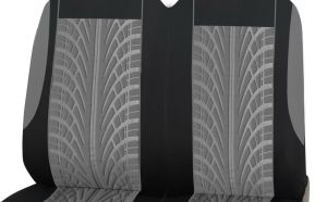 2+1 Universal Setetrekk Van Buss Svart Gra Tekstil