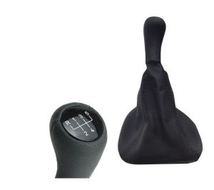 BMW E39 5er Serie 5 Gang Schaltknäufe Schaltsack Knauf Manuell Leder Schwarz 