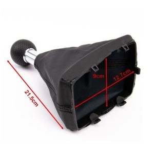 AUDI A3 8L 2000-2003 6 Gang Schaltknäufe Schaltsack Knauf Manuell Leder Schwarz 