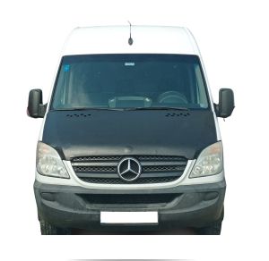 MERCEDES SPRINTER Haubenbra Maske Bonnet Bra Schwarz PVC Leather 2006-2013