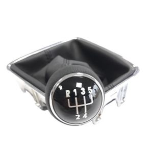 VW Sharan II,Tiguan I, Schaltknäuf 5 Gang Schaltsack Knauf Manuell Leder Schwarz 