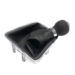 VW Sharan II,Tiguan I, Schaltknäuf 5 Gang Schaltsack Knauf Manuell Leder Schwarz 