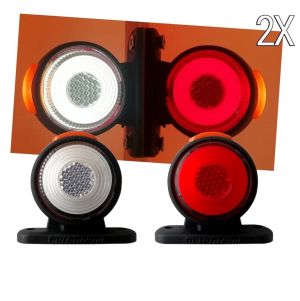 2 x Led Mini Neon Position lights Stalk Outline Lamp Truck Trailer Lorry 12V 