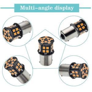 LED 30 SMD BAU15S PY21W 1156 Canbus Lampa Becuri Lumini Alb 12V 24V