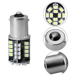 LED 44 SMD P21W BAY15D 1156 Canbus 12V Luces Bombillas Coche Luz Piloto Traseras Blanco 5W