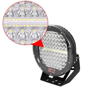 LED Runden 220mm 384W Arbeitsscheinwerfer Für PKW LKW Traktor Lampe 12V 24V