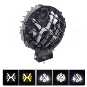 LED Runda Arbetsbelysning Extraljus Strålkastare Lampa Hi/Low/DRL/Indicator 178mm 60W 12V 24V