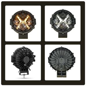 LED Runda Arbetsbelysning Extraljus Strålkastare Lampa Hi/Low/DRL/Indicator 178mm 60W 12V 24V