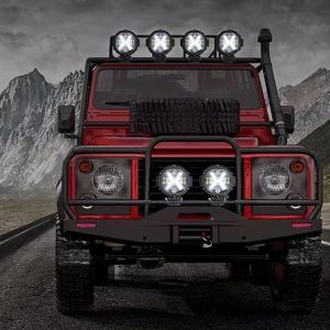 LED Runda Arbetsbelysning Extraljus Strålkastare Lampa Hi/Low/DRL/Indicator 178mm 60W 12V 24V