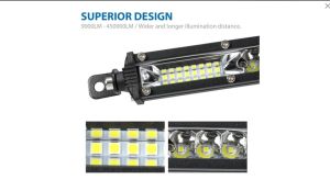 24 LED BAR 27.5cm 72W SPOT FLOOD Lumini Proiector Lampa de lucru Far 10-30v Auto SUV Off Road 