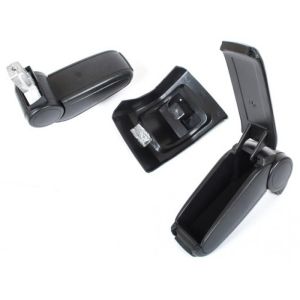 Ford Focus MK2 2005-2011 Car Auto Armrest Centre Console Arm Storage Box Black Leather