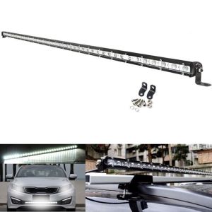 42 LED Slim BAR 112cm 126W FLOOD Ekstralys 10-30V Arbeidslys Lysbar Projektor Bil SUV 