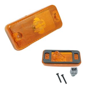 Iveco Daily,Citroen Relais,Fiat Ducato,Peugeot Boxer Steckdose Seitenmarkierungsleuchten Orange Reflektor Links Rechts E4