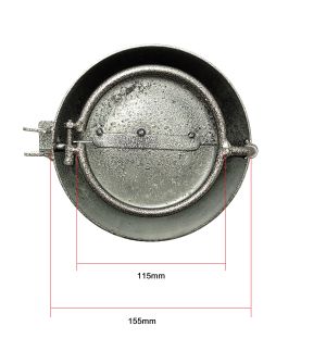Stöldskydd Gasoil Bränsletank Låsning Enhet Diesel Bränsle Omslag Diameter Lastbil Metall 80 mm