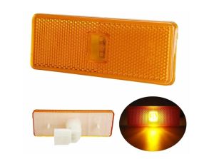 LED Mercedes Actros ,Atego ,Axor 1996+ Steckdose Seitenmarkierungsleuchten Orange Reflektor Links Rechts 