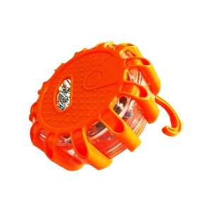 LED Warnleuchte Rundumlicht Blitz Strobe Lampe Bernstein Magnet 100mm 