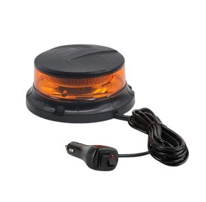 36 LED Warnleuchte Rundumlicht Bernstein Strobe Beacon Licht Orange Magnet 108mm 19W 12V 24V