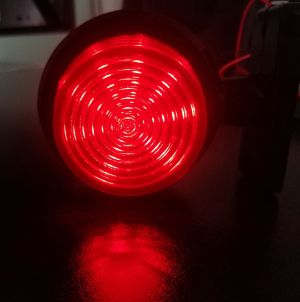 2 x LED Feux de Gabarit Lateral Lampe Remorque Camion Bus Rouge Blanc 12V 24V