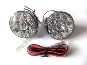 2 x 9 SMD LED Tagfahrlicht Tagfahrleuchten Xenon Weiß 12V Universal TFL DRL E4
