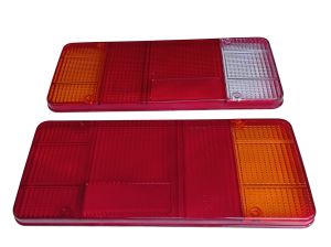 2 x Rückleuchtenglas Rücklichtglas Lichtscheibe LKW für Renault Master,VW T-5,Iveco Daily Eurocargo I,II,III,Citroen C25 Jumper Jumpy,Fiat Ducato,Peugeot Boxer Pritsche 