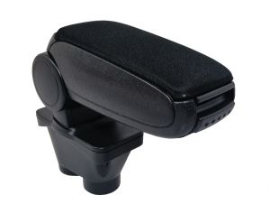 Peugeot 208 2012-2019 Accoudoir Central Console Voiture Noir Textile