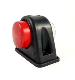 2 x LED 12 / 24v Marker Lights Side Truck Trailer Position Indicator Red / White