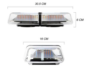 72 LED BAR Blitzlicht Warnleuchte 8 Blinkmodi Notfall Strobe Leuchten 12V 24V E9