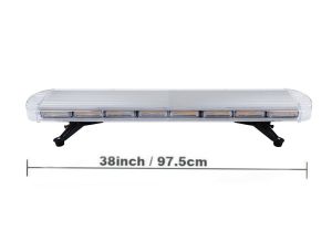 COB LED 97.5cm BAR Blitzlicht Warnleuchte Notfall Strobe Leuchten Blau 12V 24V