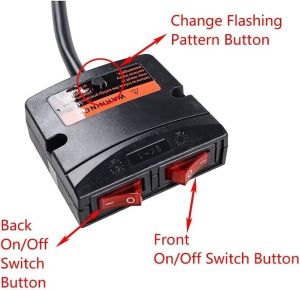 COB LED 97.5cm BAR Blitzlicht Warnleuchte Notfall Strobe Leuchten Blau 12V 24V