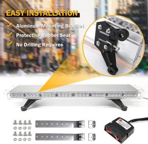 72 LED 96.5cm BAR Blitzlicht Warnleuchte Notfall Strobe Leuchten 72W 12V 24V 15 Blinkmodi