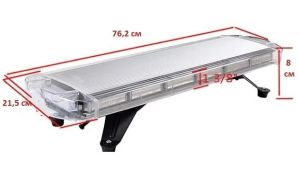 56 LED 76.2cm BAR Blitzlicht Warnleuchte Notfall Strobe Leuchten 56W 12V 24V 15 Blinkmodi