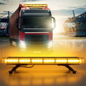 56 LED 76.2cm BAR Blitzlicht Warnleuchte Notfall Strobe Leuchten 56W 12V 24V 15 Blinkmodi