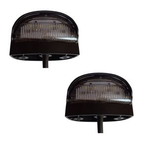 2 x 4 LED License Plate Registration Number Lighting fot Truck Car Trailer Lorry Black 12V 24V
